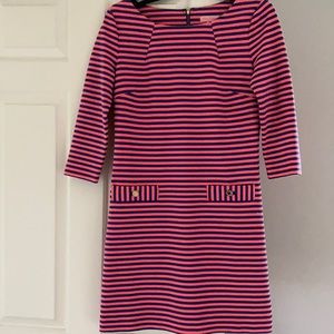 Lilly Pulitzer stripe dress. Coral and blue. small